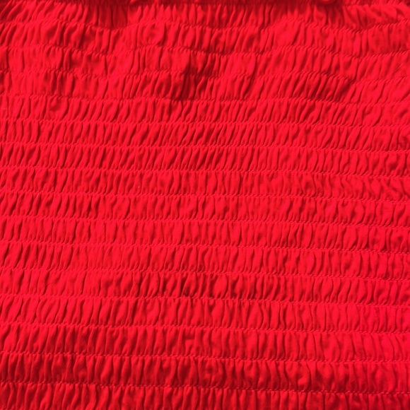 Red Ruffled Tank Top - Picture 2 of 5